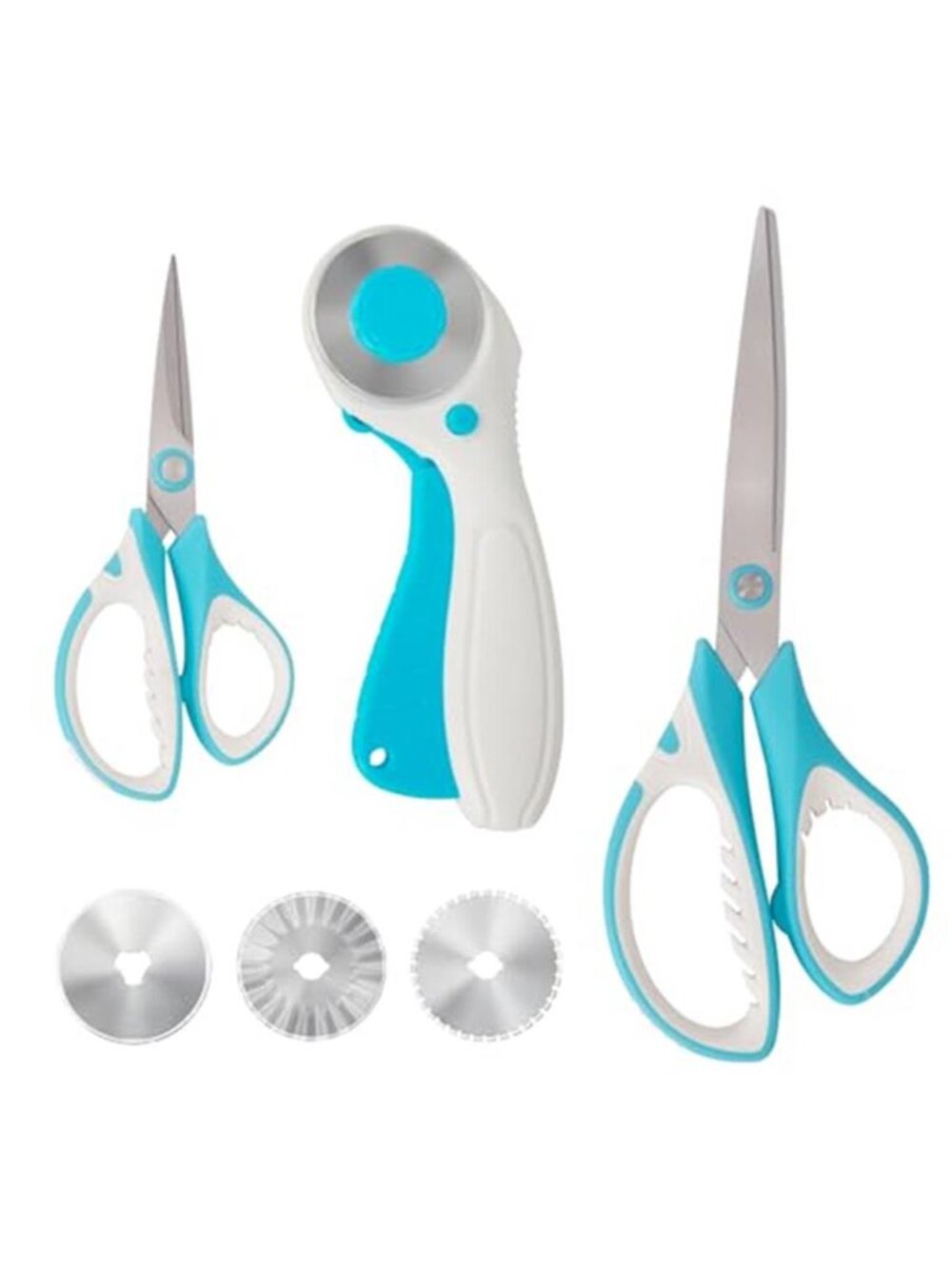 Professional Sewing Scissors Set: Big and Small Scissors, Rotary Cutter